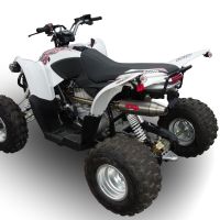 Scarico GPR compatibile con  Aeon Cobra 400 2010-2021, Deeptone Atv, Scarico completo omologato,fornito con db killer estraibile e collettore