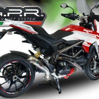 Scarico GPR compatibile con  Ducati Hyperstrada -Hypermotard 939 EURO 4  2016-2019, Powercone Evo, Terminale di scarico omologato,fornito con db killer estraibile,catalizzatore e collettore