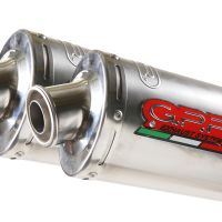 GPR exhaust compatible with  Ducati Monster S2R  2004-2007, Inox Tondo, Dual racing slip-on exhaust including link pipes 