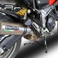 Scarico GPR compatibile con  Ducati Multistrada 950 2021-2024, M3 Titanium Natural, Scarico omologato, silenziatore con db killer estraibile e raccordo specifico