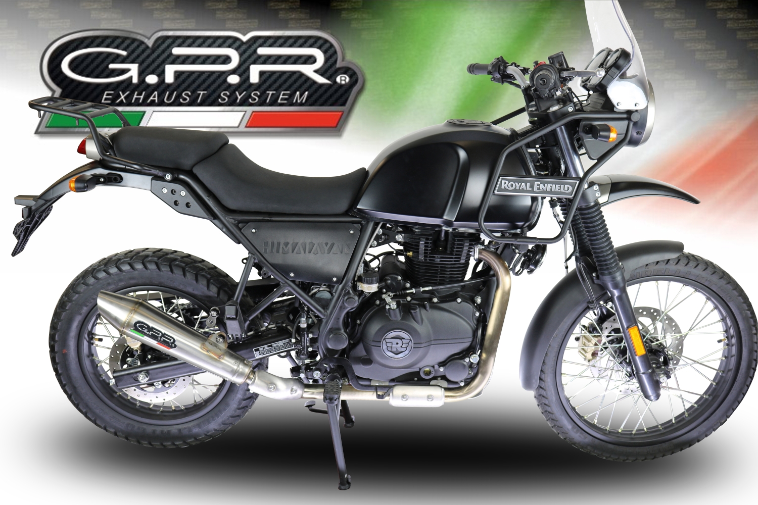 Scarico GPR compatibile con  Royal Enfield Classic - Bullet Efi 500 2009-2016, Vintacone, Terminale di scarico omologato, fornito con db killer estraibile, catalizzatore e raccordo specifico