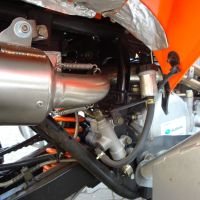 Scarico GPR compatibile con  Adly 500 Hurricane S 2005-2021, Deeptone Atv, Scarico omologato, silenziatore con db killer estraibile e raccordo specifico