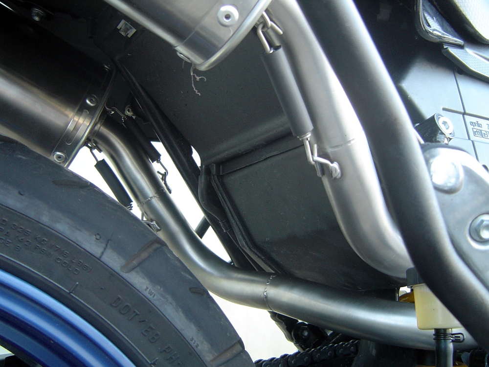 Scarico GPR compatibile con  Aprilia Pegaso 3 650 -Pegaso i.e. 1997-2000, Trioval, Coppia di terminali di scarico omologati, forniti con db killer removibili e raccordi specifici