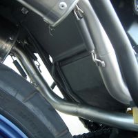 Scarico GPR compatibile con  Aprilia Pegaso 3 650 -Pegaso i.e. 1997-2000, Trioval, Coppia di terminali di scarico omologati, forniti con db killer removibili e raccordi specifici