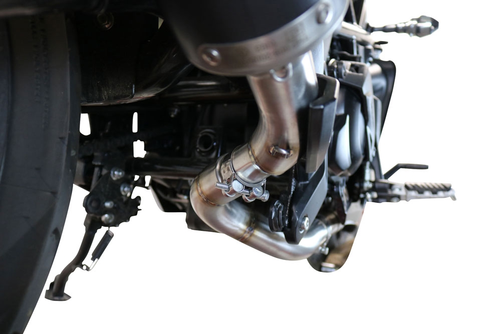 Scarico GPR compatibile con  Benelli 502 C 2021-2024, Decatalizzatore, Collettore decatalizzore, applicazione racing