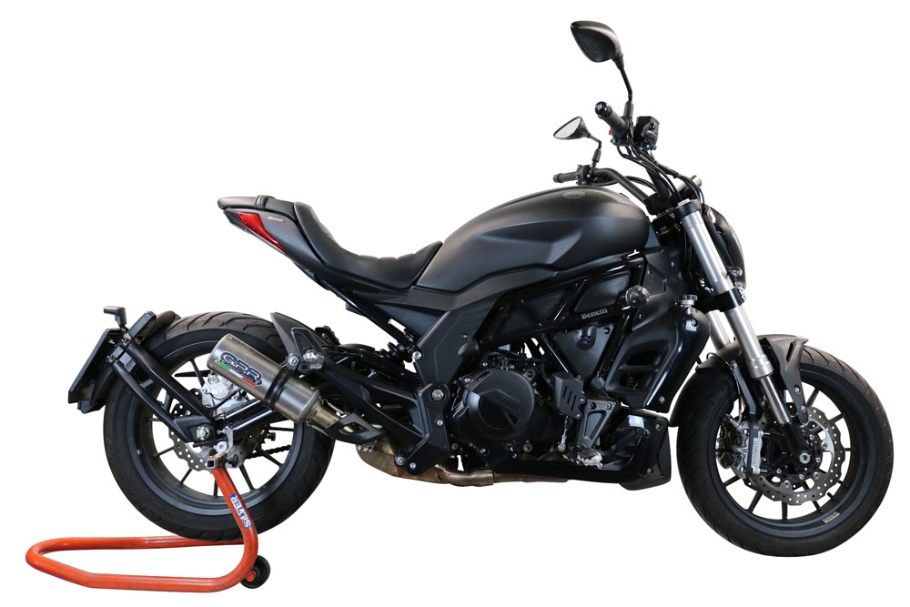 Scarico GPR compatibile con  Benelli 502 C 2019-2020, M3 Inox , Scarico omologato, silenziatore con db killer estraibile e raccordo specifico