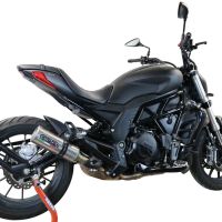 Scarico GPR compatibile con  Benelli 502 C 2019-2020, M3 Inox , Scarico omologato, silenziatore con db killer estraibile e raccordo specifico