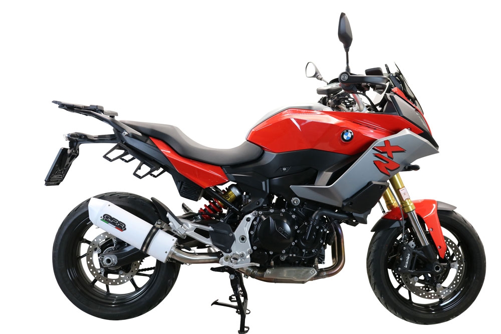 Scarico GPR compatibile con  Bmw F 900 XR-R 2020-2024, Albus Evo4, Scarico omologato, silenziatore con db killer estraibile e raccordo specifico