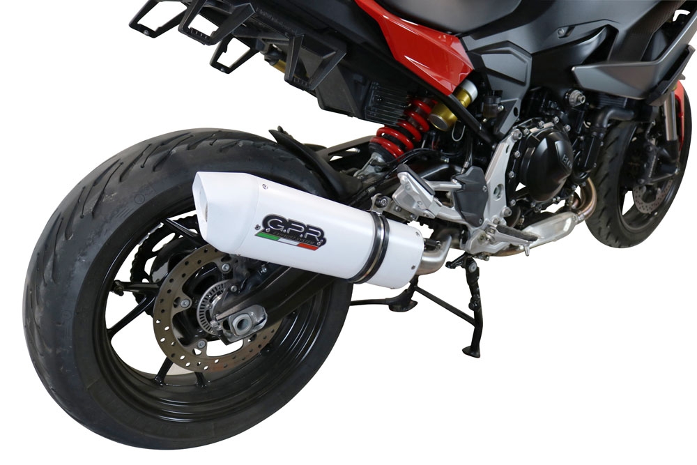 Scarico GPR compatibile con  Bmw F 900 XR-R 2020-2024, Albus Evo4, Scarico omologato, silenziatore con db killer estraibile e raccordo specifico