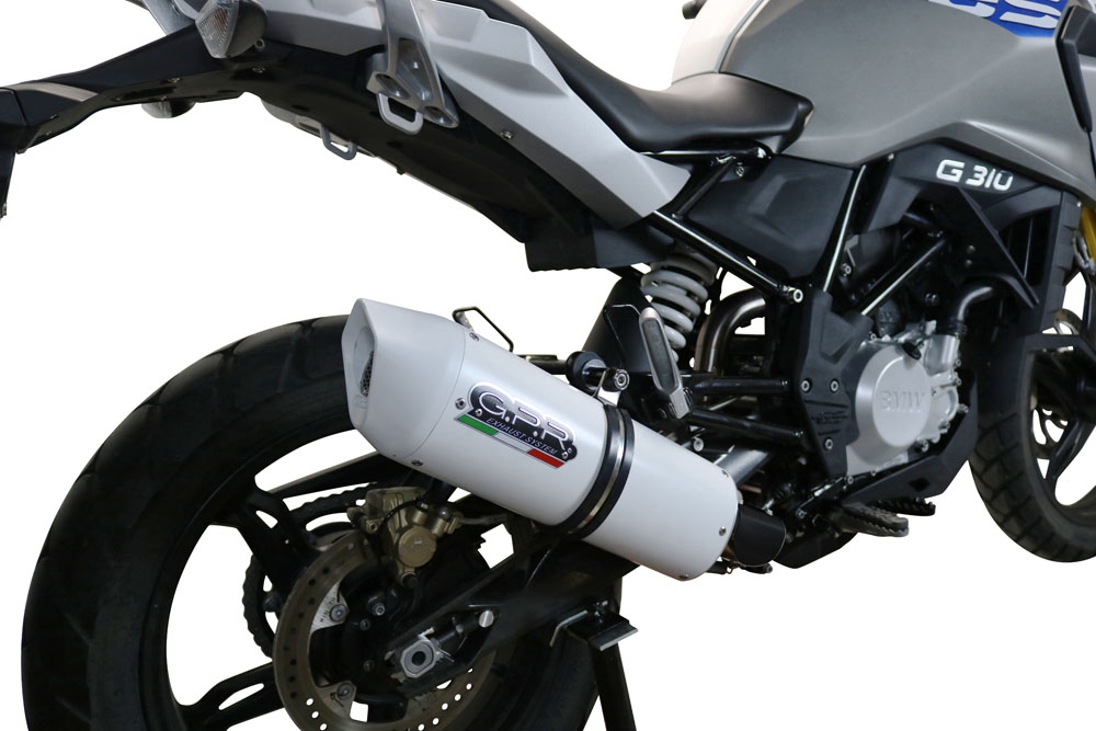 Scarico GPR compatibile con  Bmw G 310 Gs 2022-2024, Albus Evo4, Scarico completo omologato,fornito con db killer estraibile,catalizzatore e collettore