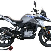 Scarico GPR compatibile con  Bmw G 310 Gs 2022-2024, M3 Black Titanium, Scarico completo omologato,fornito con db killer estraibile,catalizzatore e collettore
