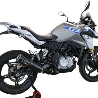 Scarico GPR compatibile con  Bmw G 310 Gs 2022-2024, M3 Black Titanium, Scarico completo omologato,fornito con db killer estraibile,catalizzatore e collettore