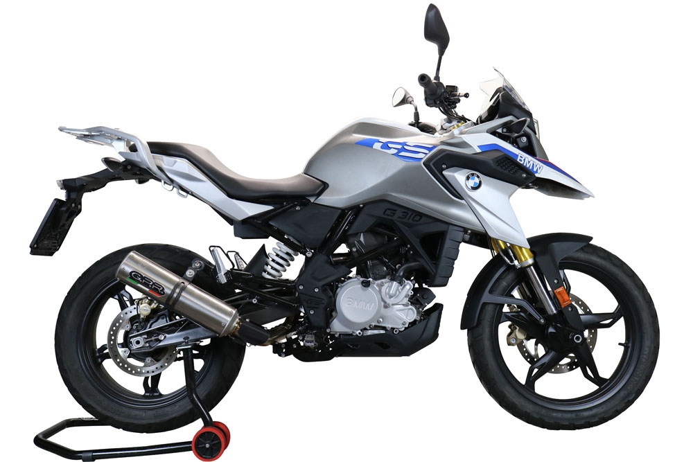 GPR escape compatível com  Bmw G 310 Gs 2017-2021, M3 Inox , Sistema homologado com catalisador linha completa, silencioso mais coletor 