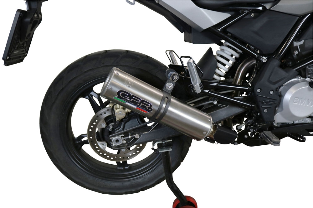 GPR escape compatível com  Bmw G 310 Gs 2017-2021, M3 Inox , Sistema homologado com catalisador linha completa, silencioso mais coletor 