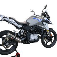 Scarico GPR compatibile con  Bmw G 310 Gs 2017-2021, M3 Titanium Natural, Scarico completo omologato,fornito con db killer estraibile,catalizzatore e collettore