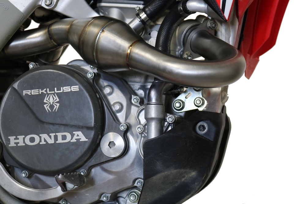 Scarico GPR compatibile con  Honda Crf 450 R-RX 2017-2019, Pentacross Full Titanium, Impianto completo racing, doppio terminale con db killer estraibile