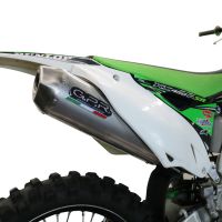 GPR exhaust compatible with  Kawasaki Kx 450 F 2012-2015, Pentacross Inox, Racing full system exhaust, including removable db killer/spark arrestor 