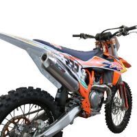 Scarico GPR compatibile con  Husqvarna FC 450 2023-2024, Pentacross FULL Titanium, Scarico completo racing, fornito con db killer estraibile e collettore, non legale per uso stradale