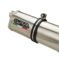 GPR exhaust compatible with  Cf Moto 800 Mt Sport 2022-2024, Dual Titanium, Homologated legal slip-on exhaust including removable db killer and link pipe 