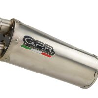 Scarico GPR compatibile con  Cf Moto 800 Mt Sport 2022-2024, Dual Titanium, Scarico omologato, silenziatore con db killer estraibile e raccordo specifico
