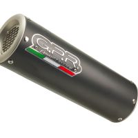 GPR exhaust compatible with  Fantic Motor XMF 125 2021-2023, M3 Black Titanium, Homologated legal slip-on exhaust including removable db killer and link pipe 