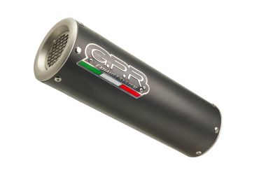 GPR exhaust compatible with  Yamaha Mt 125 2021-2024, M3 Black Titanium, Homologated legal full system exhaust, including removable db killer and catalyst 