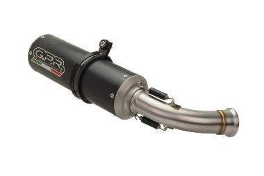 GPR exhaust compatible with  Suzuki Gsx-8S 2022-2024, M3 Black Titanium, Homologated legal full system exhaust, including removable db killer and catalyst 