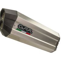 Scarico GPR compatibile con  Bmw R 1250 R -Rs 2019-2020, Sonic Titanium, Scarico omologato, silenziatore con db killer estraibile e raccordo specifico