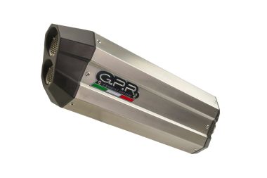 Scarico GPR compatibile con  Ktm LC 8 Super Adventure 1290 - S - R - T 2017-2020, Sonic Titanium, Scarico omologato, silenziatore con db killer estraibile e raccordo specifico