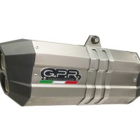 Scarico GPR compatibile con  Ktm LC 8 Super Adventure 1290  R 2021-2024, Sonic Titanium, Scarico completo racing, fornito con db killer estraibile e collettore, non conforme per uso stradale