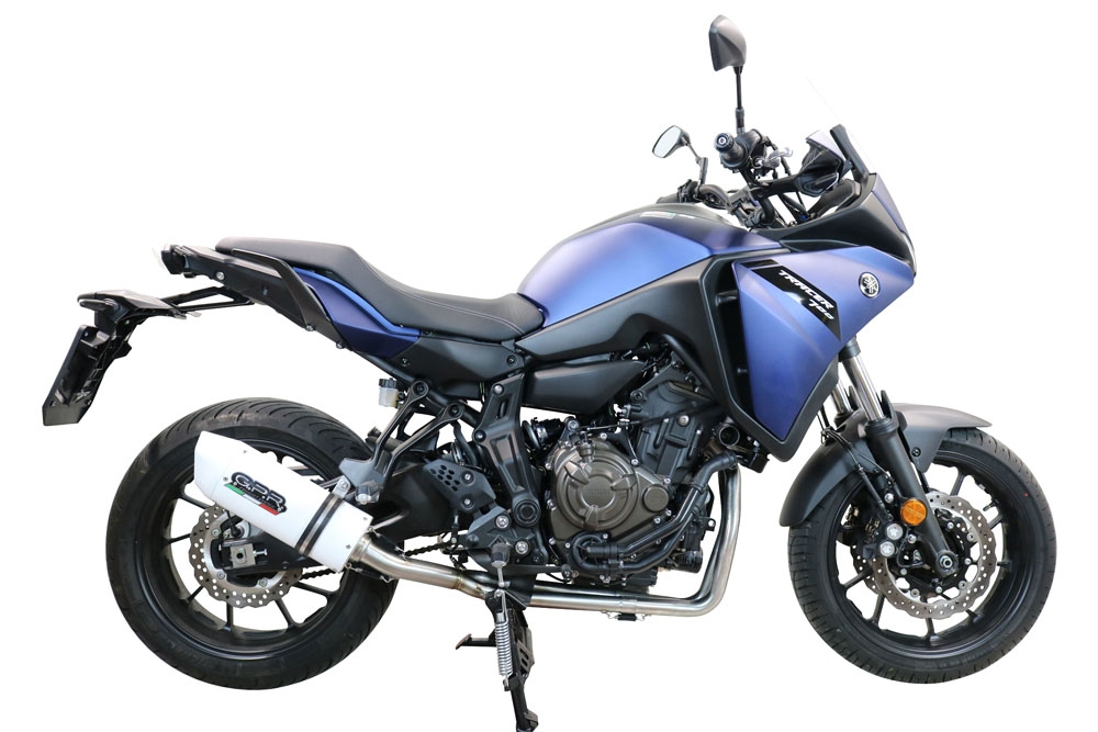 Scarico GPR compatibile con  Yamaha Tracer 700 2020-2021, Albus Evo4, Scarico completo omologato,fornito con db killer estraibile,catalizzatore e collettore