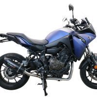 Scarico GPR compatibile con  Yamaha Tracer 700 GT 2019-2020, Furore Nero, Scarico completo racing, fornito con db killer estraibile e collettore, non conforme per uso stradale