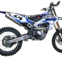GPR exhaust compatible with  Yamaha YZ 250 F 2020-2024, Pentacross Inox, Racing full system exhaust, including removable db killer 