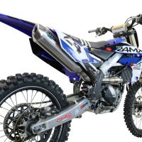 GPR exhaust compatible with  Yamaha YZ 250 F 2020-2024, Pentacross Inox, Racing full system exhaust, including removable db killer 