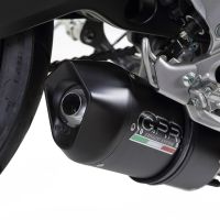 GPR exhaust compatible with  Yamaha Mt-09 2014-2016, Furore Nero, Homologated legal full system exhaust, including removable db killer and catalyst 