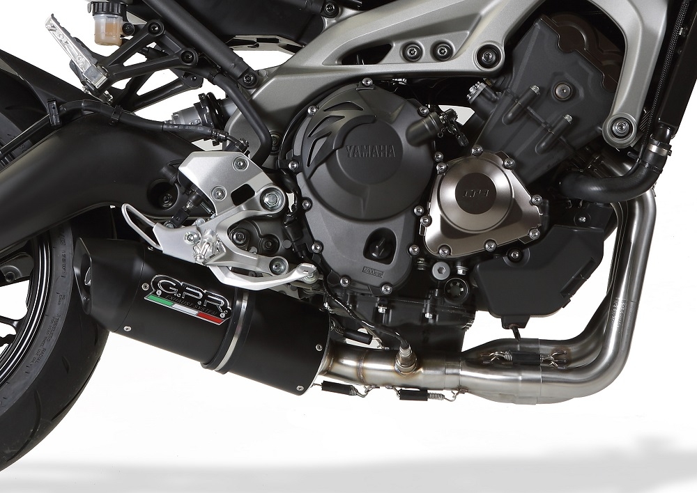 GPR exhaust compatible with  Yamaha XSR900 2016-2021, Furore Evo4 Poppy, Homologated legal full system exhaust, including removable db killer and catalyst 