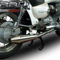 Scarico GPR compatibile con  Moto Guzzi California 1100 Special-Stone-Sport-Ev-Alu 1997-2005, Vintacone, Coppia di terminali di scarico omologati, forniti con db killer removibile, catalizzatori e raccordi specifici