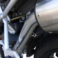 GPR exhaust compatible with  Moto Guzzi Stelvio 1200 8V  2011-2017, Ghisa , Homologated legal slip-on exhaust including removable db killer, link pipe and catalyst 