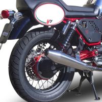 Scarico GPR compatibile con  Moto Guzzi Nevada 750 2008-2014, Vintacone , Coppia di terminali di scarico omologati, forniti con db killer removibile, catalizzatori e raccordi specifici