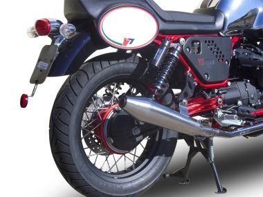 Scarico GPR compatibile con  Moto Guzzi Nevada 750 2008-2014, Vintacone , Coppia di terminali di scarico omologati, forniti con db killer removibili e raccordi specifici