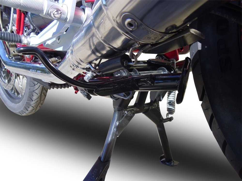 Scarico GPR compatibile con  Moto Guzzi Nevada 750 2008-2014, Vintacone , Coppia di terminali di scarico omologati, forniti con db killer removibile, catalizzatori e raccordi specifici