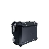 GPR TECH compatible with  GPR TECH Pair of side cases aluminum made with contoured right side, black color with specific pannier holder Pair of side cases aluminum made with contoured right side, black color with specific pannier holder Capacity 38 LT. + 