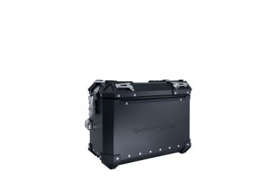 GPR TECH compatible with  GPR TECH PAIR OF BLACK SIDE CASES ALPI-TECH 38 LT. + 38 LT. + PANNIER HOLDER Coppia di valigie laterali in alluminio, colore nero, fornite con telaio di supporto specifico