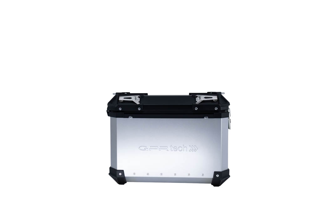 GPR TECH COMPATABILE CON Kawasaki Versys 650 2023/2024 e5 plus GPR TECH COPPIA DI VALIGIE LATERALI ARGENTO ALPI-TECH 38 LT. + 38 LT. CON TELAIO SPECIFICO 