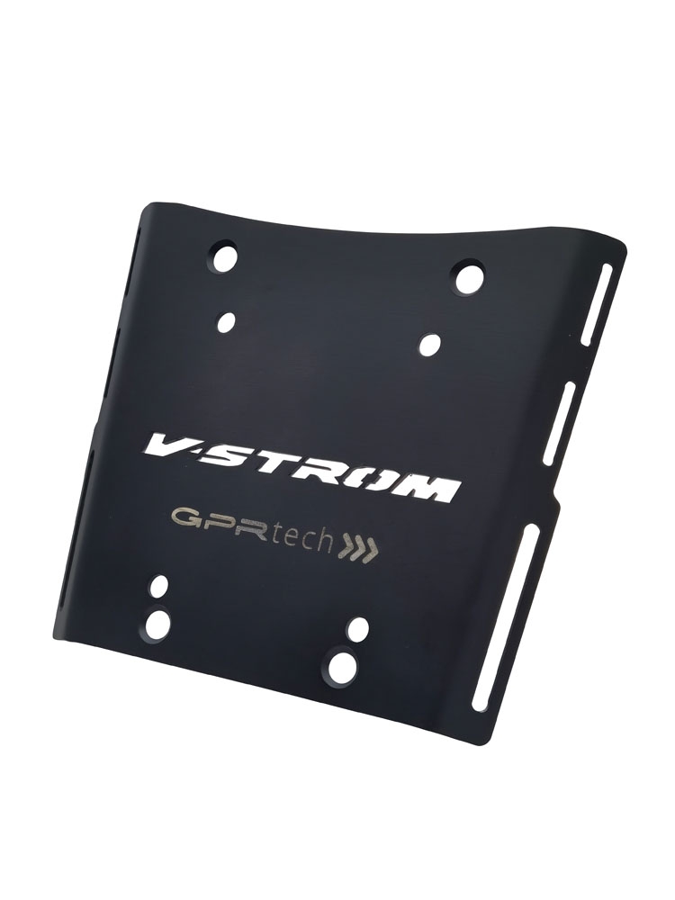GPR TECH compatible with  GPR TECH Specific fitting plate Top Case ALPITECH 55 LT Specific fitting plate Top Case ALPITECH 55 LT compatible with original luggage rack,stainless steel made with 4 anchor points