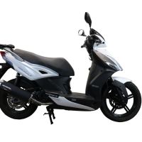GPR exhaust compatible with  Kymco Agility 200 - I.E. R16 - Plus 2010-2014, Evo4 Road, Homologated legal full system exhaust, including removable db killer 