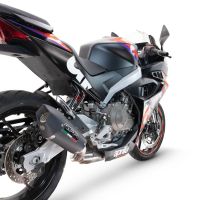 GPR pot echappement compatible avec  Aprilia RS 457 2024-2025, New Grand Prix Evo Black Titanium, Pot d'échappement complet racing, compris de collecteur et db killer amovible, sans homologation 