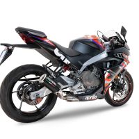 GPR pot echappement compatible avec  Aprilia RS 457 2024-2025, M3 Black Titanium, Pot d'échappement complet racing, compris de collecteur et db killer amovible, sans homologation 