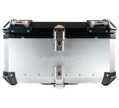 GPR TECH TOP CASE ALPI-TECH 55 LT SILVER Top case in aluminum, silver color with universal plate included Capacity 55 LT.