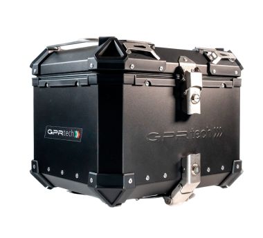 Top case GPR TECH compatible with  GPR TECH TOP CASE ALPI-TECH 45 LT. BLACK Bauletto top case in alluminio, colore nero con piastra specifica